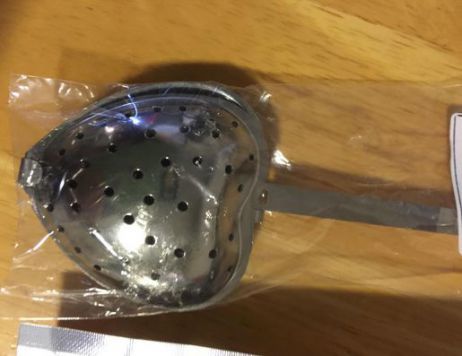 Free tea infuser that comes with the tea. 