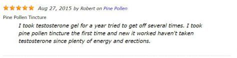 Pine Pollen Testimonials 