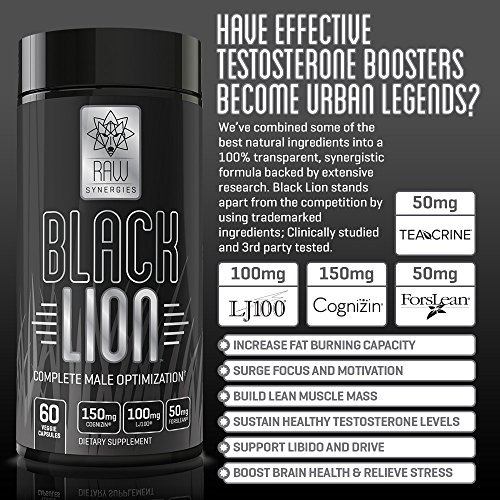 Raw Synergies Black Lion Thermogenic Testosterone Booster Review